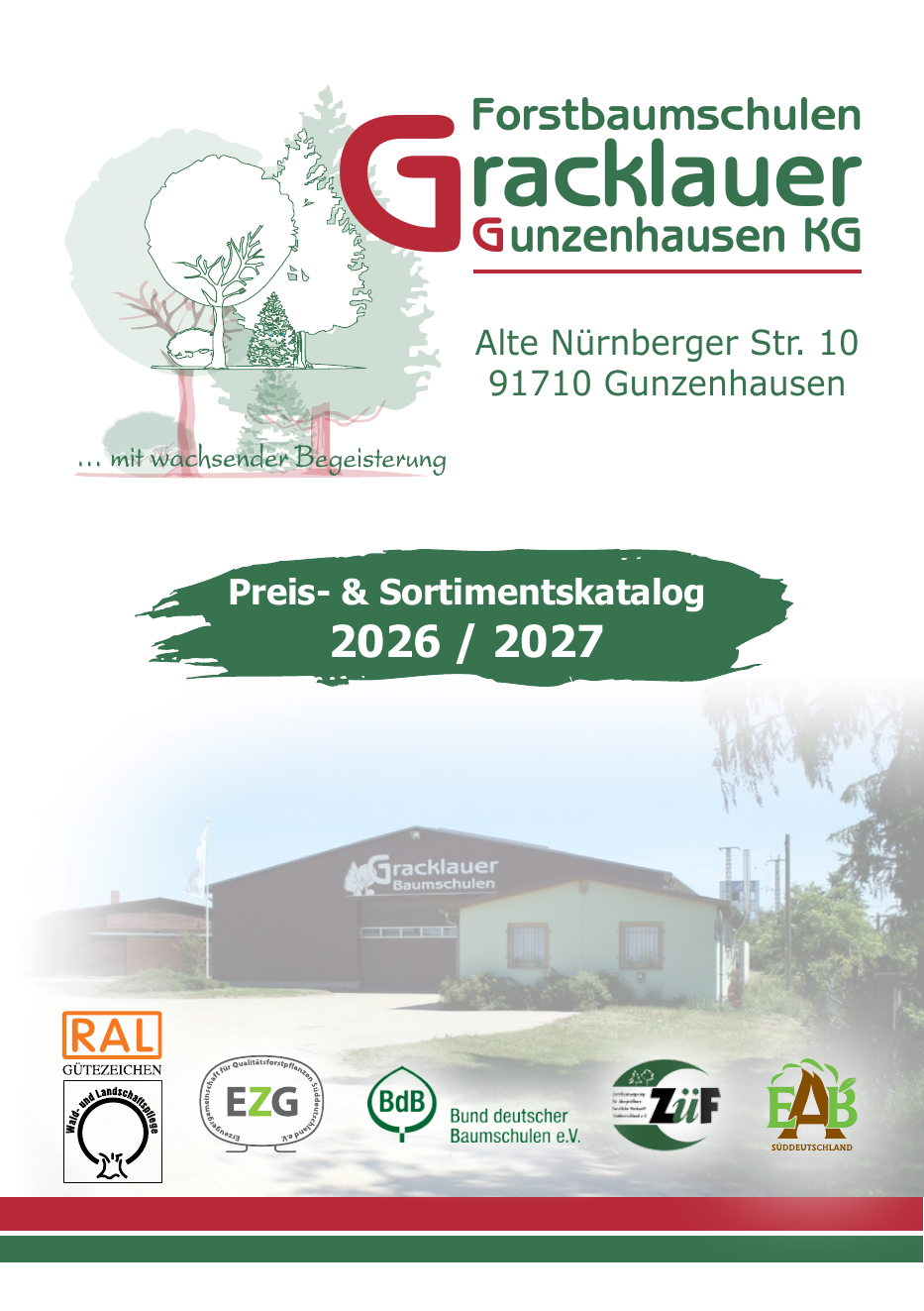 Titelseite: Preis- & Sortimentskatalog 2026/2027